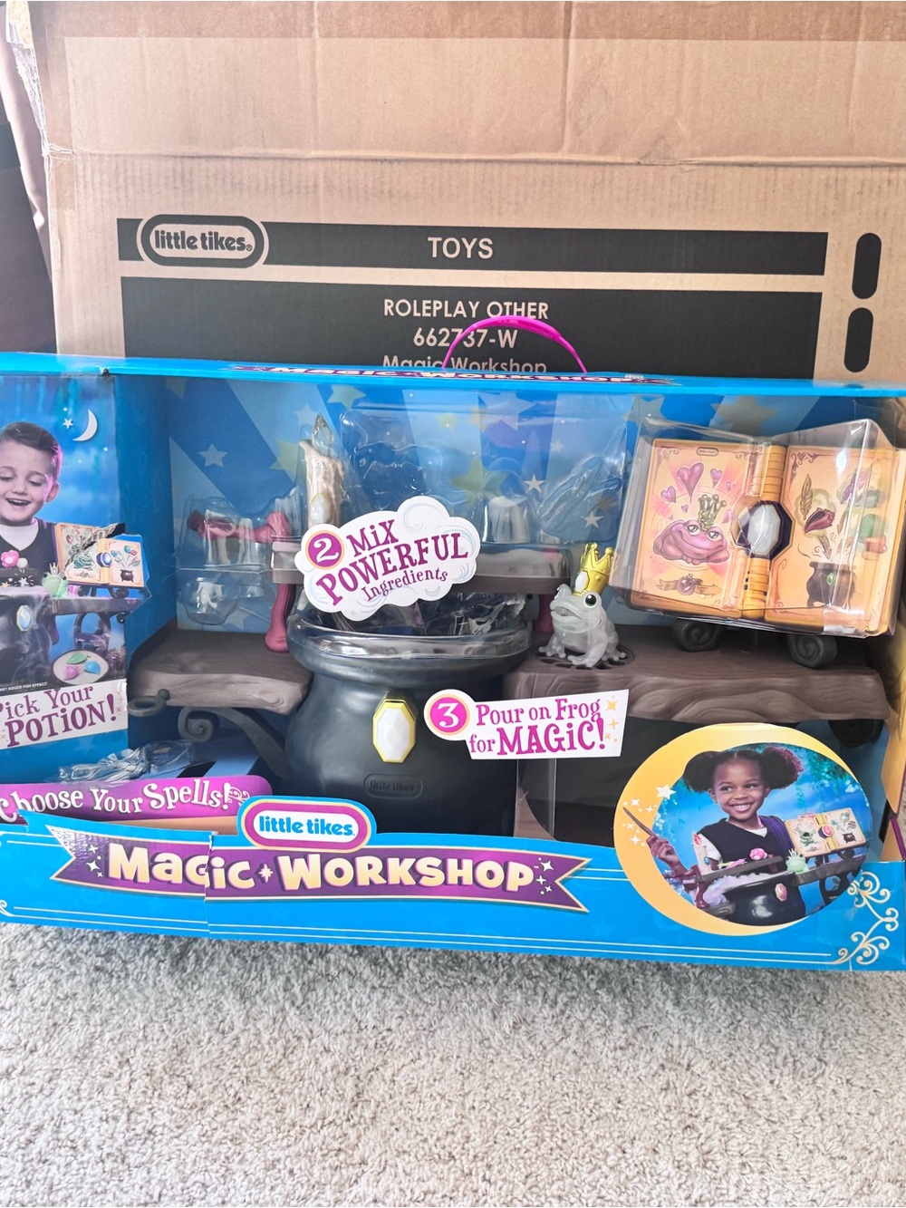 Little Tikes Magic Workshop Complete Interactive Playset Original Box